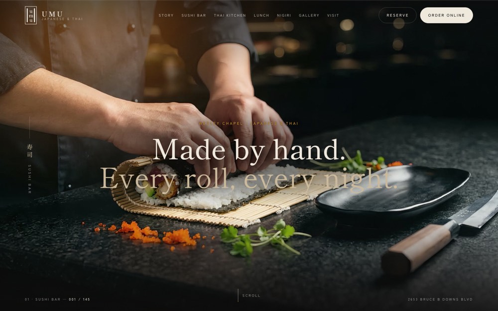 Home page of the UMU Japanese and Thai demo site